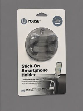 Stick-On Smartphone Holder - Black